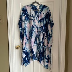 Beach/Pool CoverUp Multi Color Blue